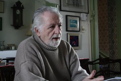 Dimitri Rousoppoulus being interviewed